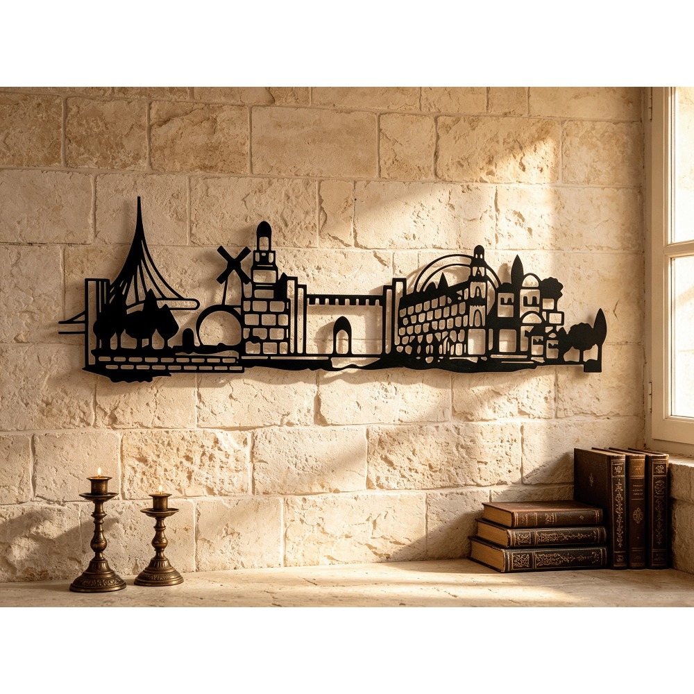 Art & Craft Of Problem Solving - CIFBUY Metal Wall Art Jerusalem Skyline