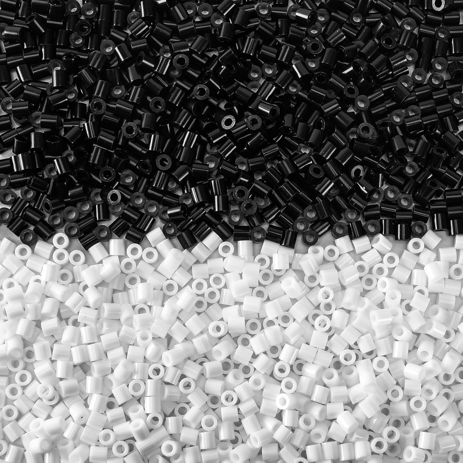 Art Craft For 3 Year Old - 1500Pcs Black White 2.6mm Melty Fuse