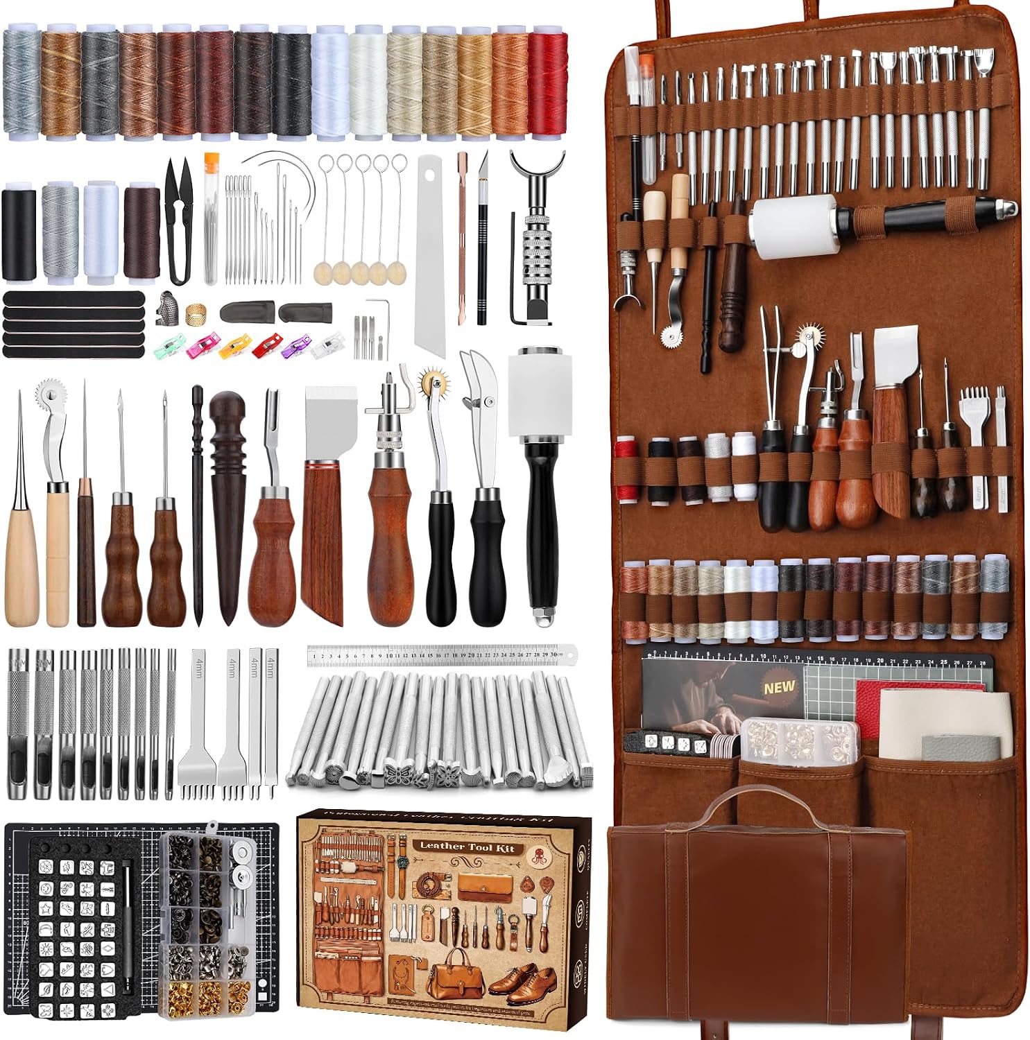 Leather Tooling Kit - Leather Working Kit, Leather Working Tools