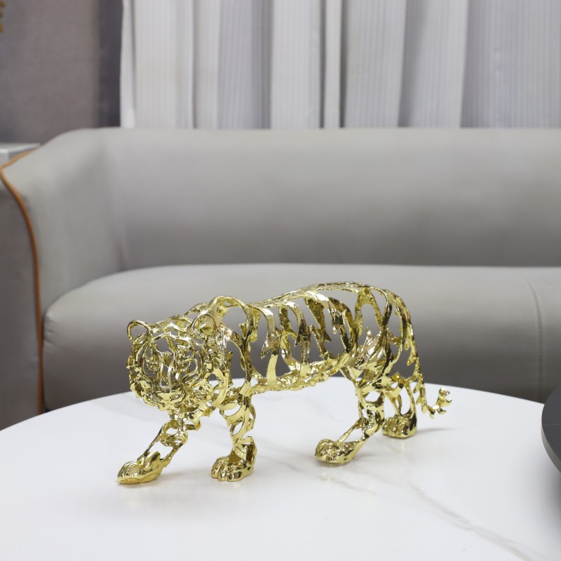 Art Craft Horse - Metal Crafts Artificial Animal Sculpture Golden