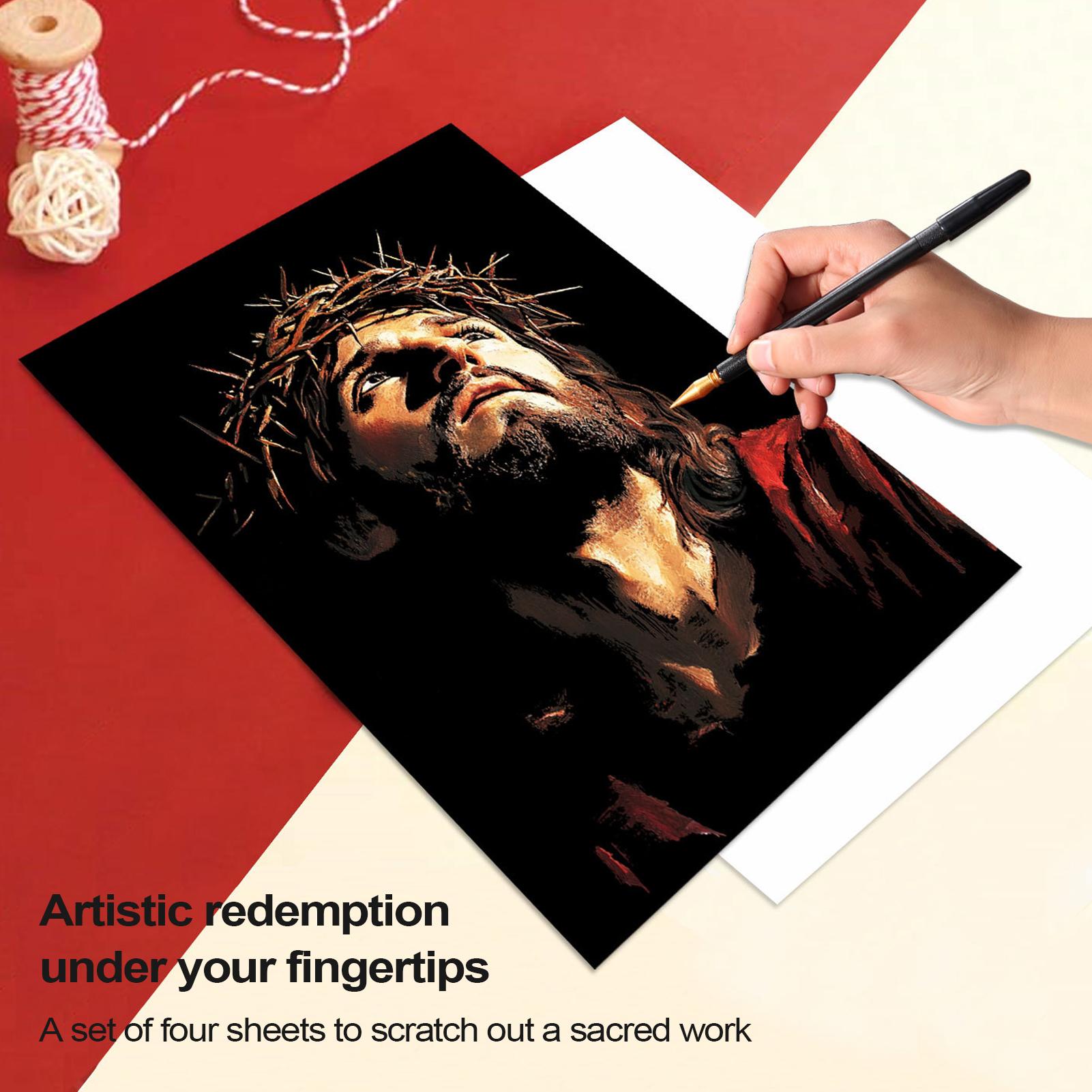 Scratch Book Jesus Scratch Pai - Art Craft For 3 Year Old review and price