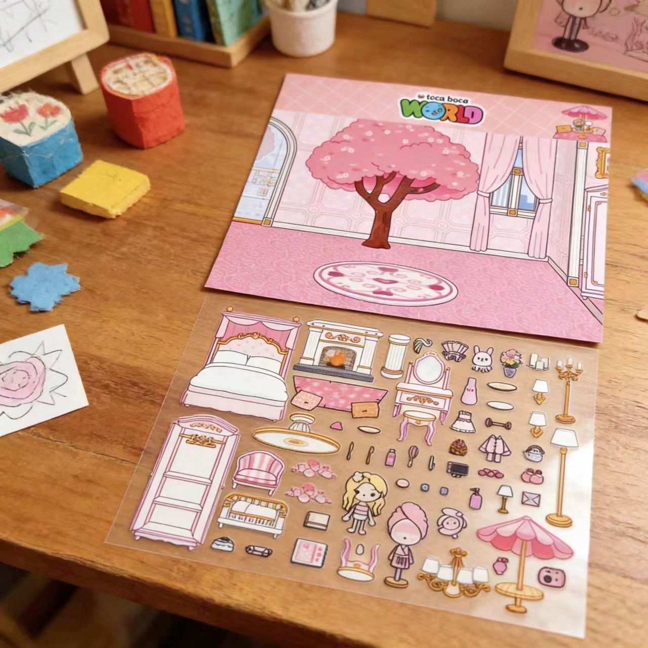 Pink Sakura Tree Hotel Room DI - Art Craft For 3 Year Old review and price