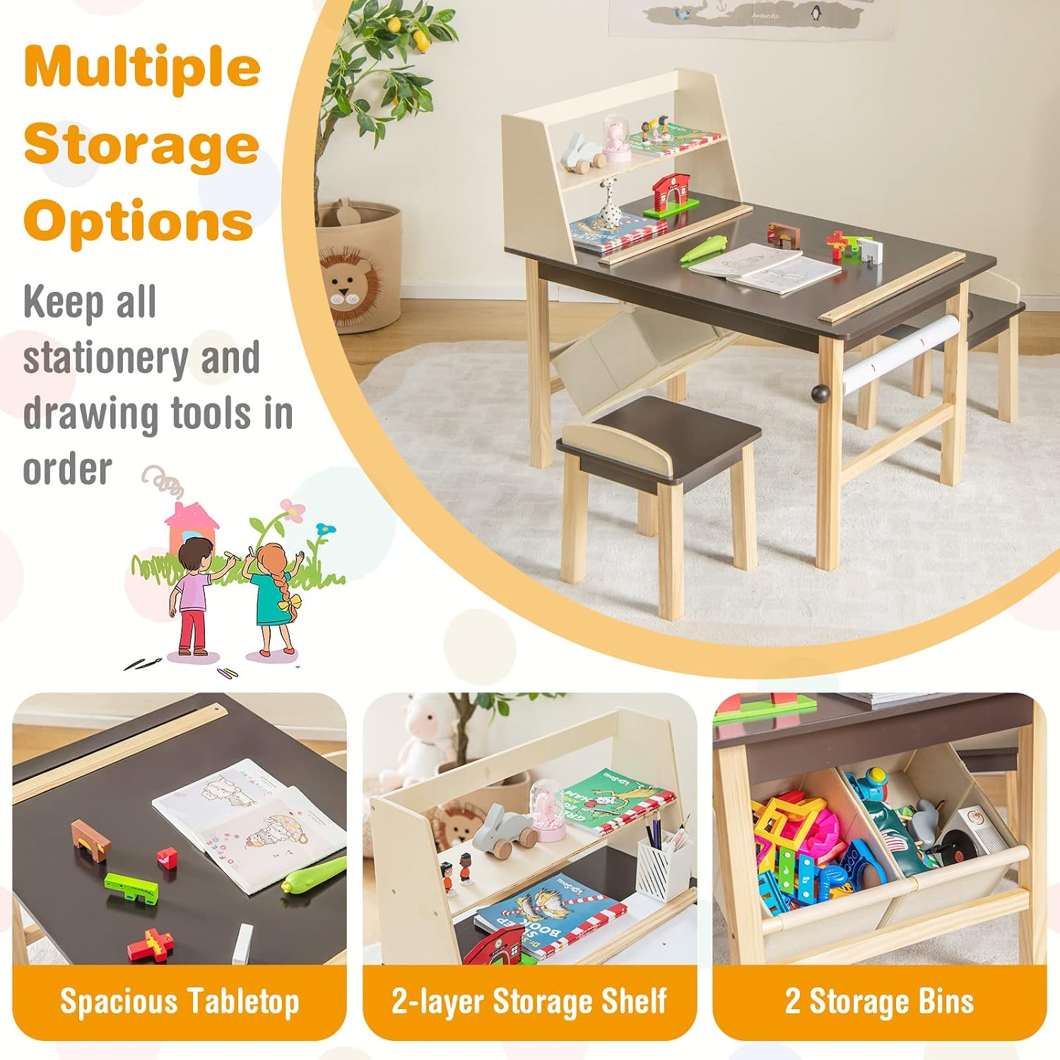Kids Art Table and Chair Set,  - Art Craft For 3 Year Old review and price