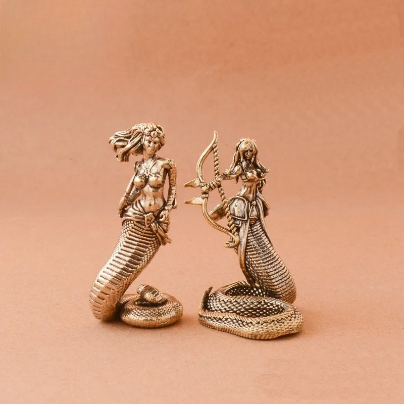 1pcs  Brass Medusa Ornaments A - Tv Art And Craft review and price