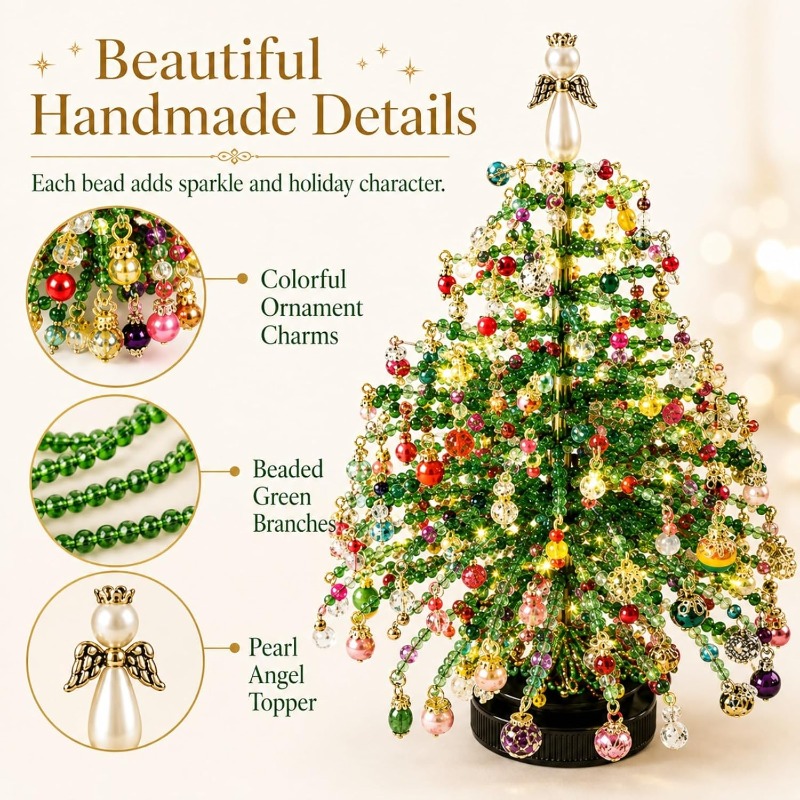 Beaded Christmas Tree Craft Ki - Art Craft Wire review and price