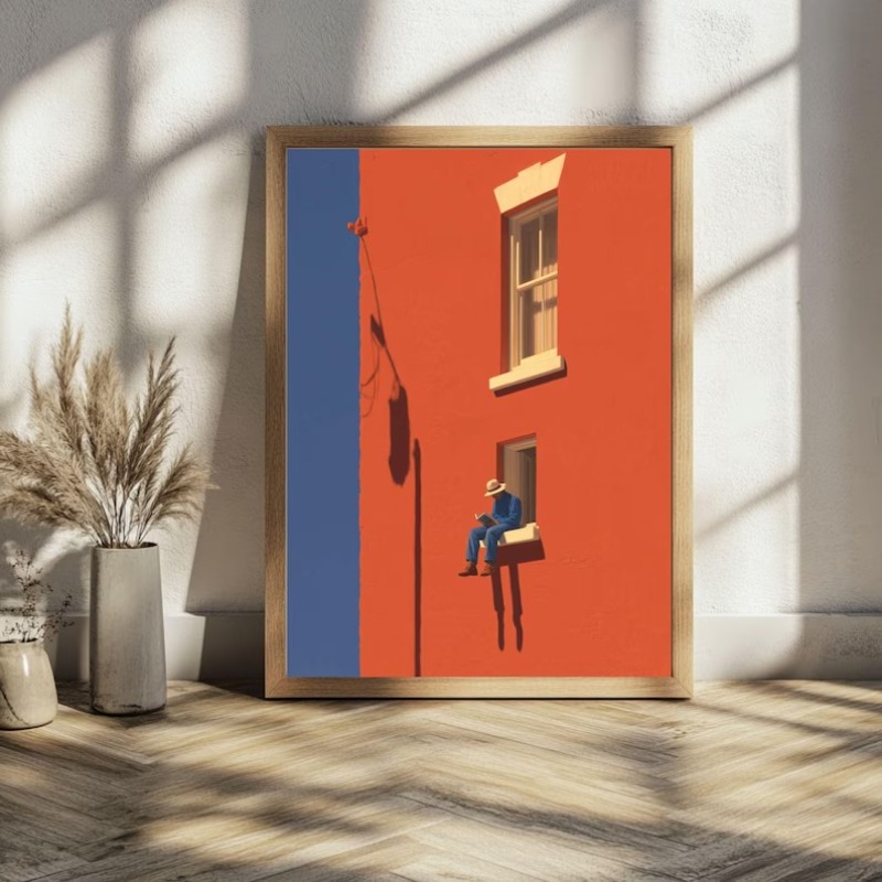 Vintage Minimalist Abstract Wa - Art Craft Toys review and price