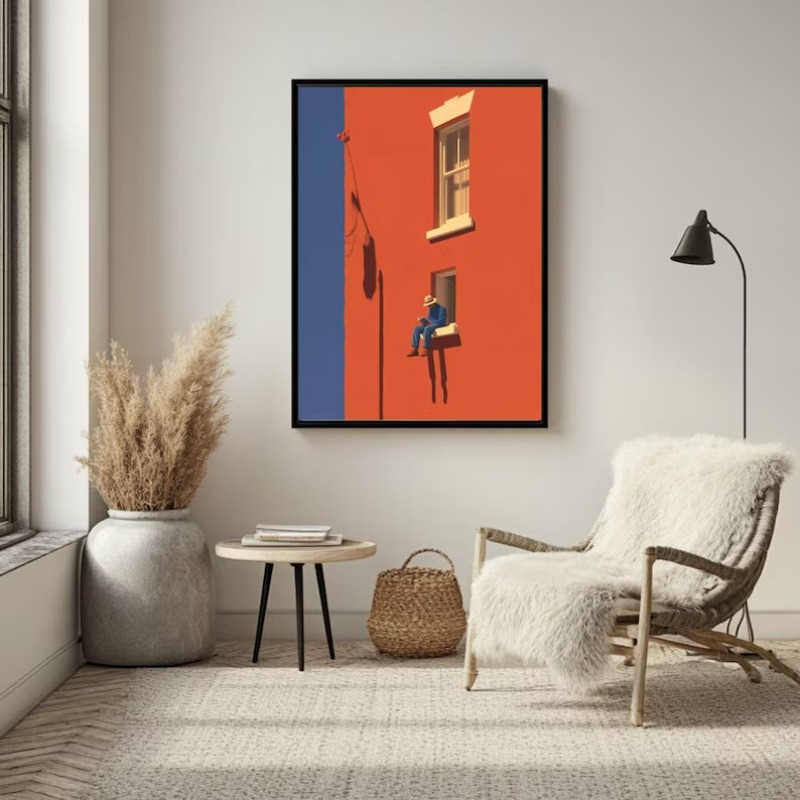 Vintage Minimalist Abstract Wa - Art Craft Toys review and price