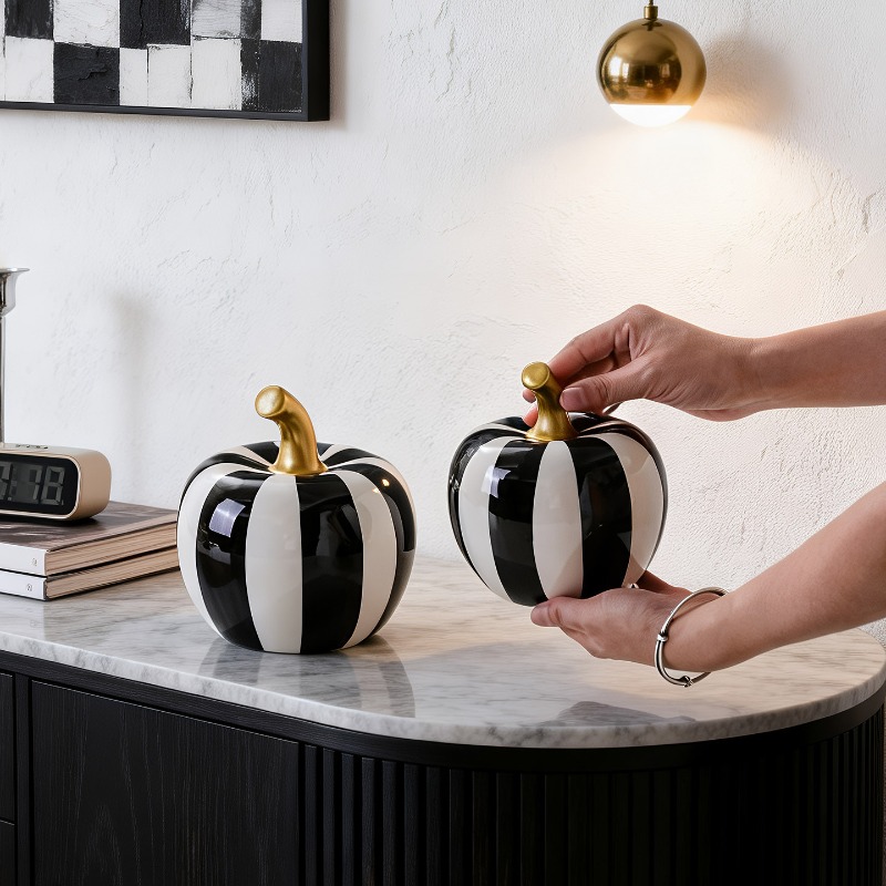 Black and White Striped Cerami - Tv Art And Craft review and price