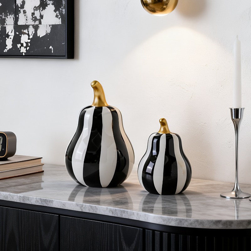 Black and White Striped Cerami - Tv Art And Craft review and price