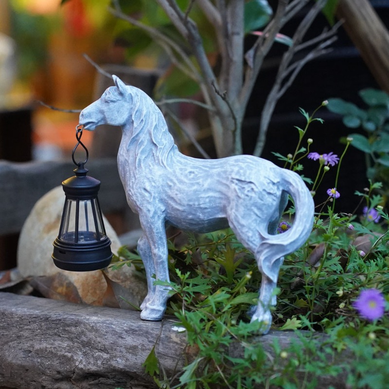 Resin Statue Solar Light Horse - Art Craft Horse review and price