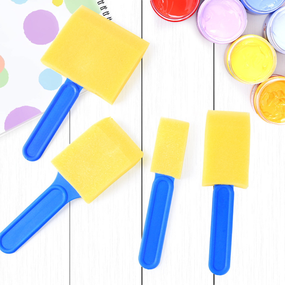 12Pcs Art Painting Sponge Brus - Art Craft For Preschool review and price