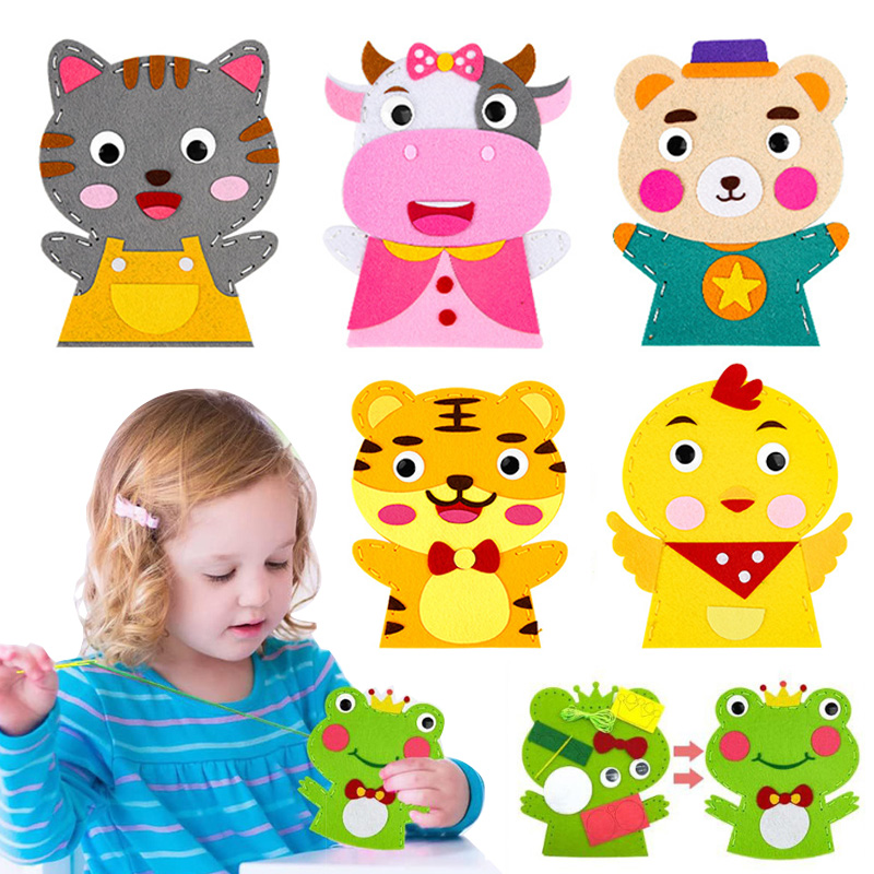Cute Cartoon Animal Hand Puppe - Art Craft For 3 Year Old review and price