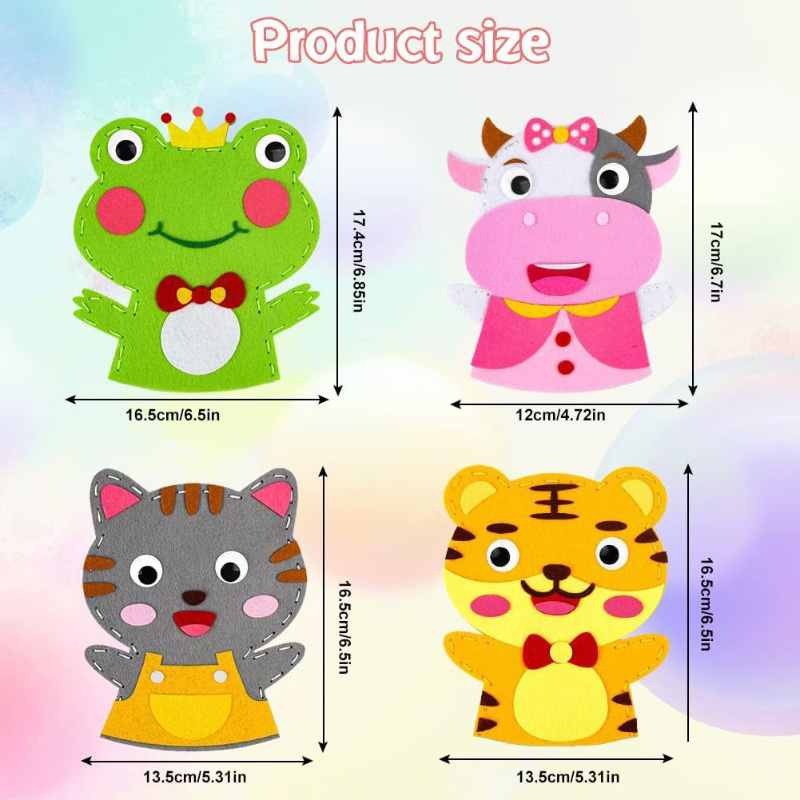 Cute Cartoon Animal Hand Puppe - Art Craft For 3 Year Old review and price