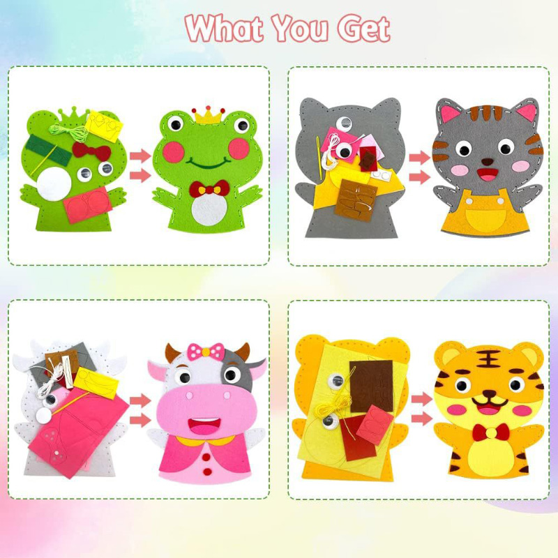 Cute Cartoon Animal Hand Puppe - Art Craft For 3 Year Old review and price