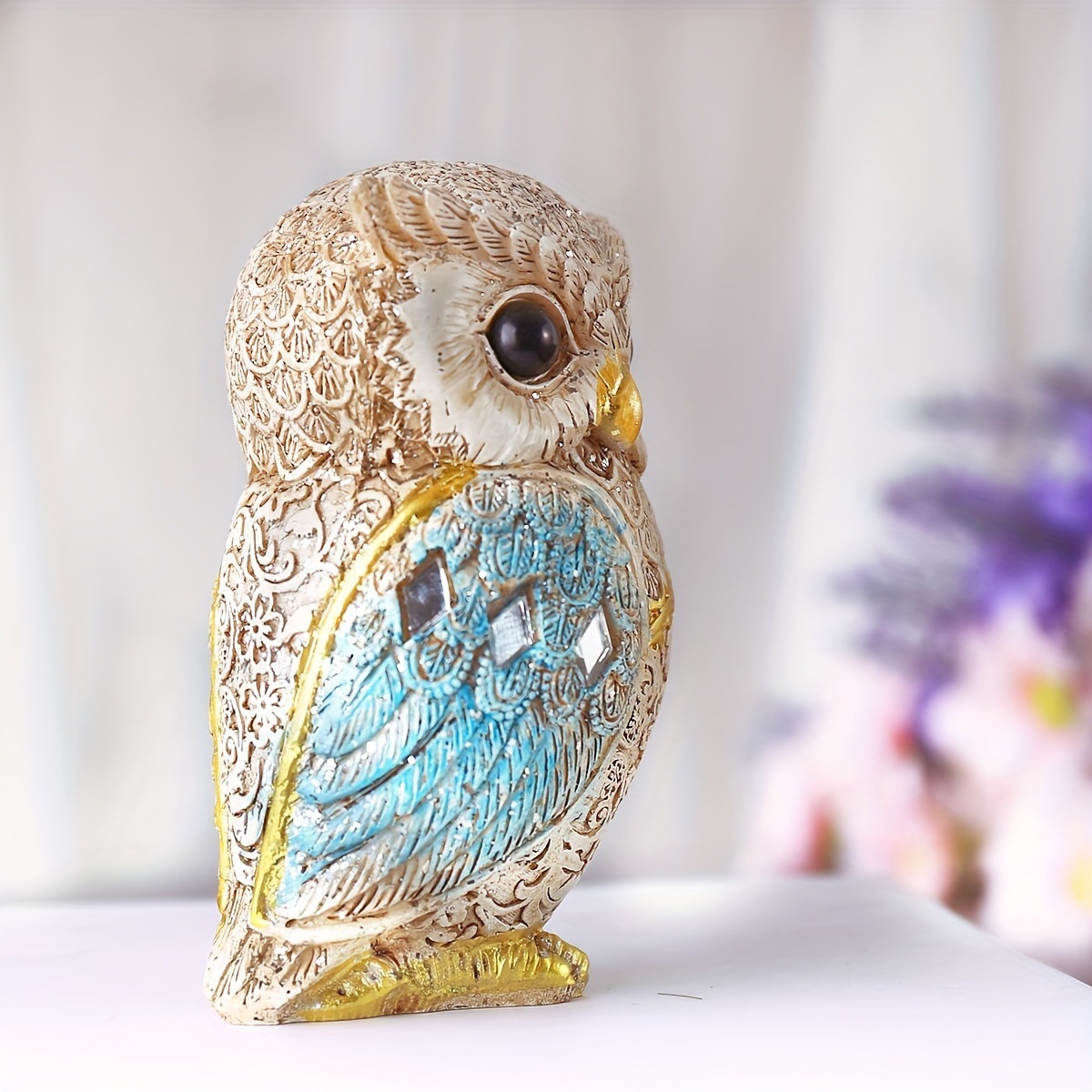 New Trendy Resin Owl Statue Vi - Tv Art And Craft review and price