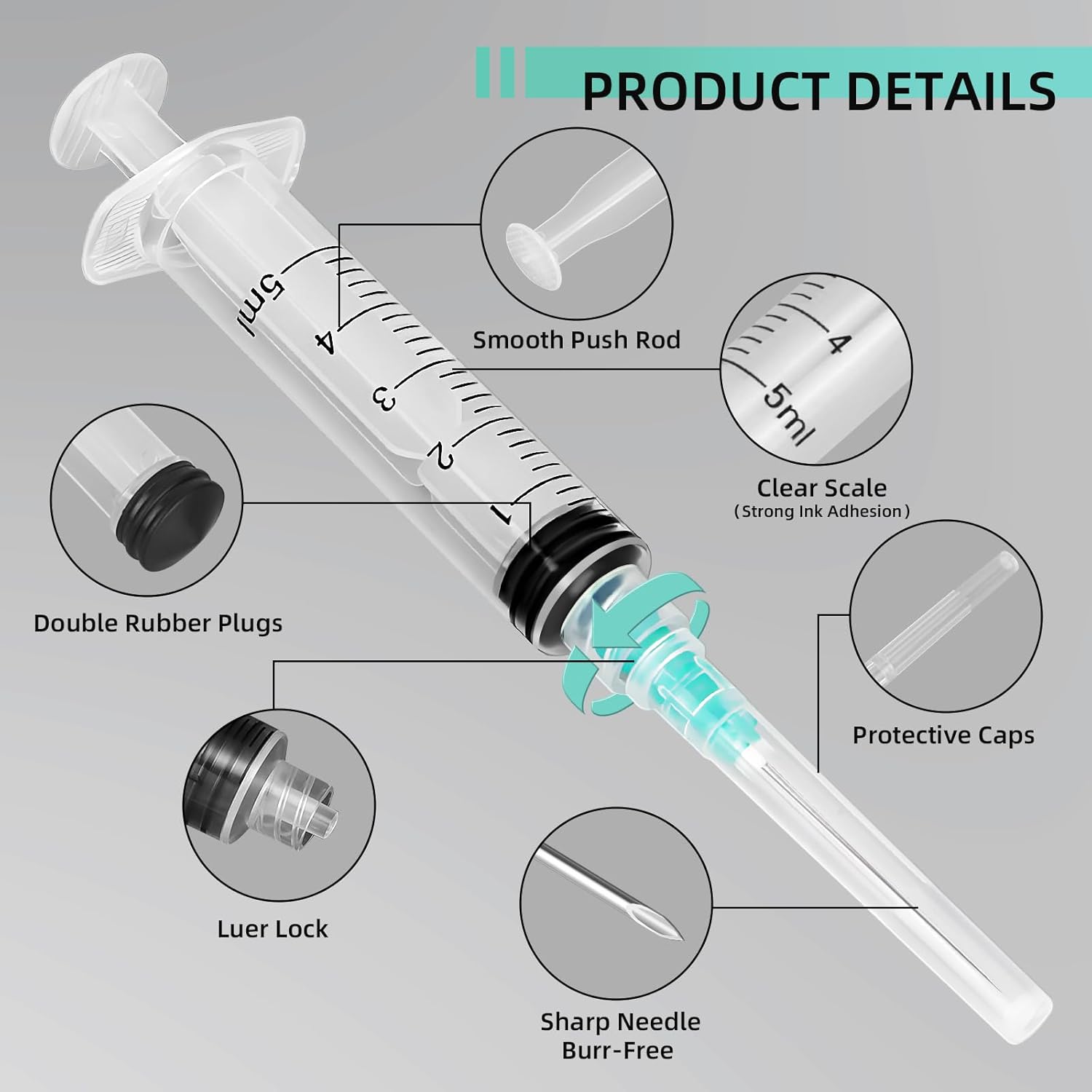 5ml Luer Lock Syringe, Suitabl - Art Craft Things review and price