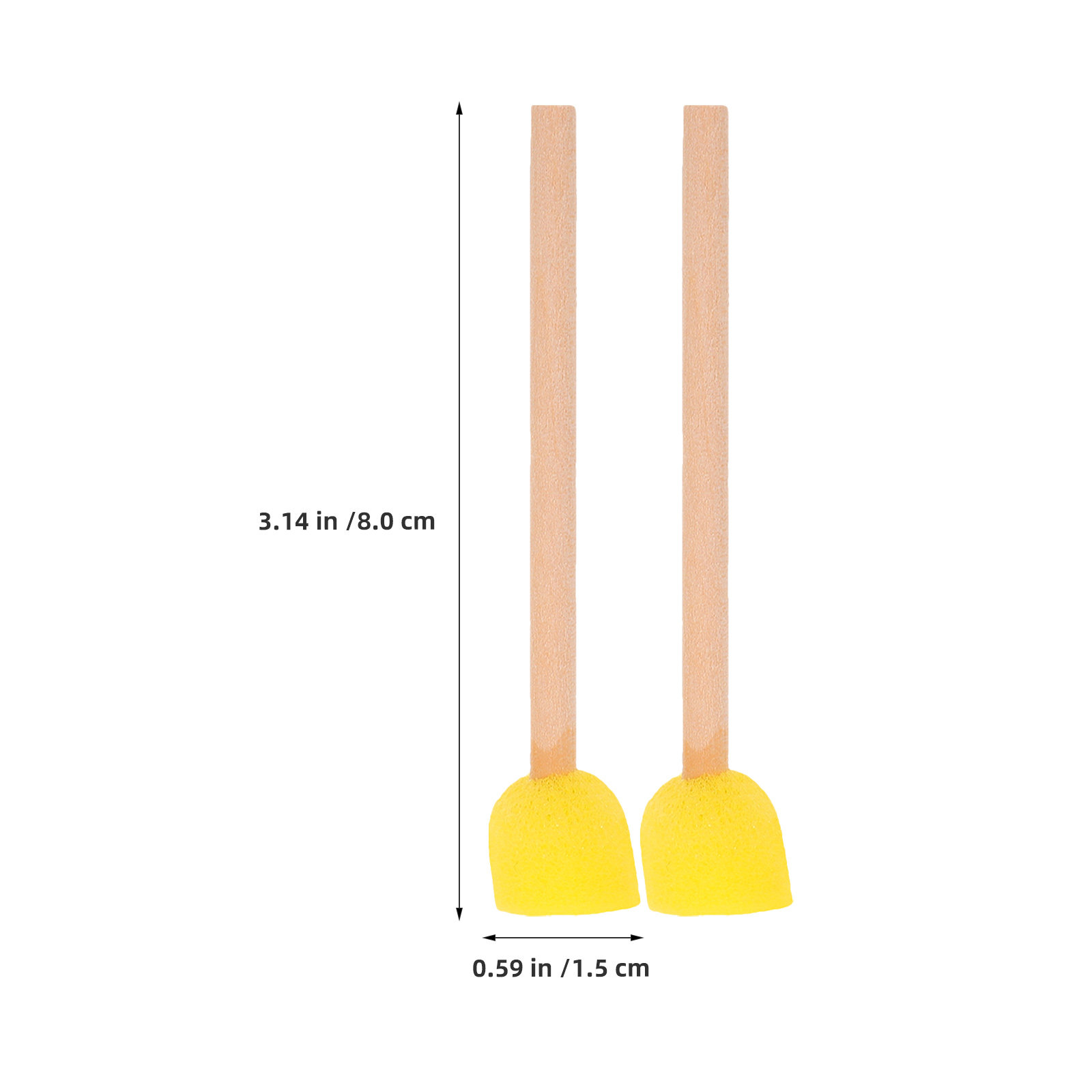 80Pcs Round Sponge Paint Brush - Art Craft For Preschool review and price
