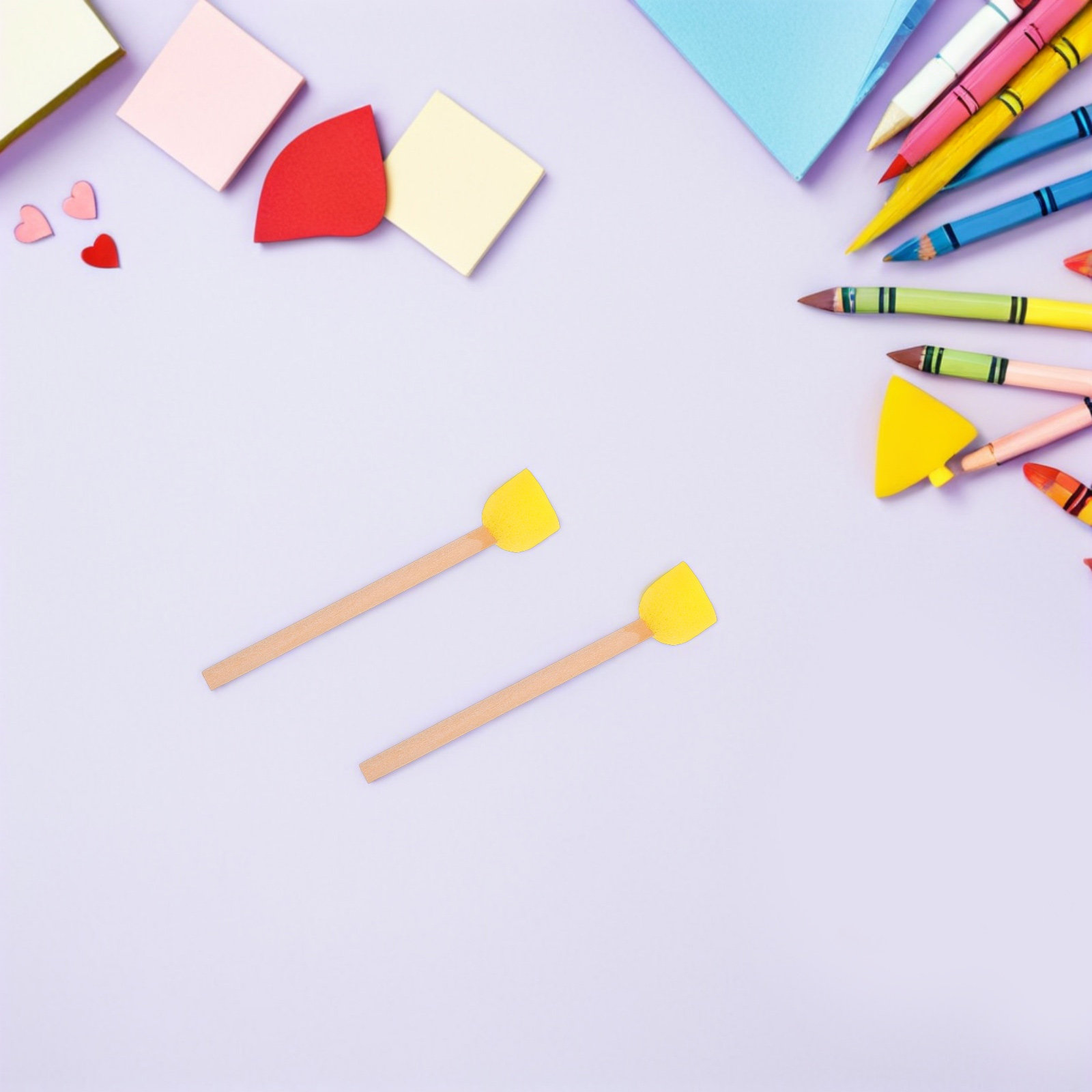 80Pcs Round Sponge Paint Brush - Art Craft For Preschool review and price