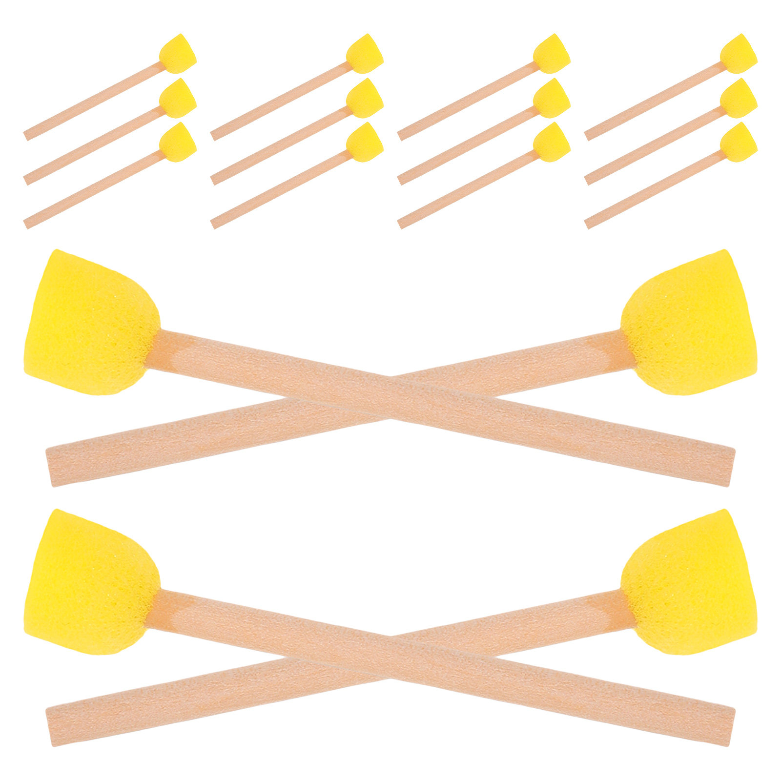 80Pcs Round Sponge Paint Brush - Art Craft For Preschool review and price