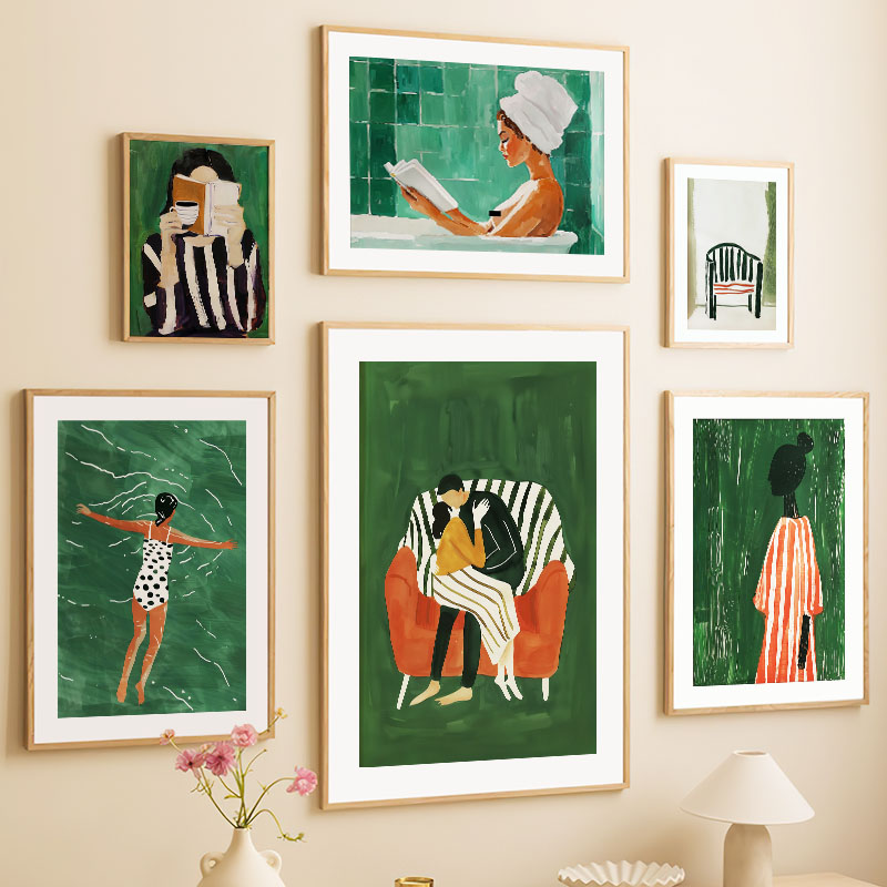 Green Striped Girl Book Coffee - Art Craft Toys review and price