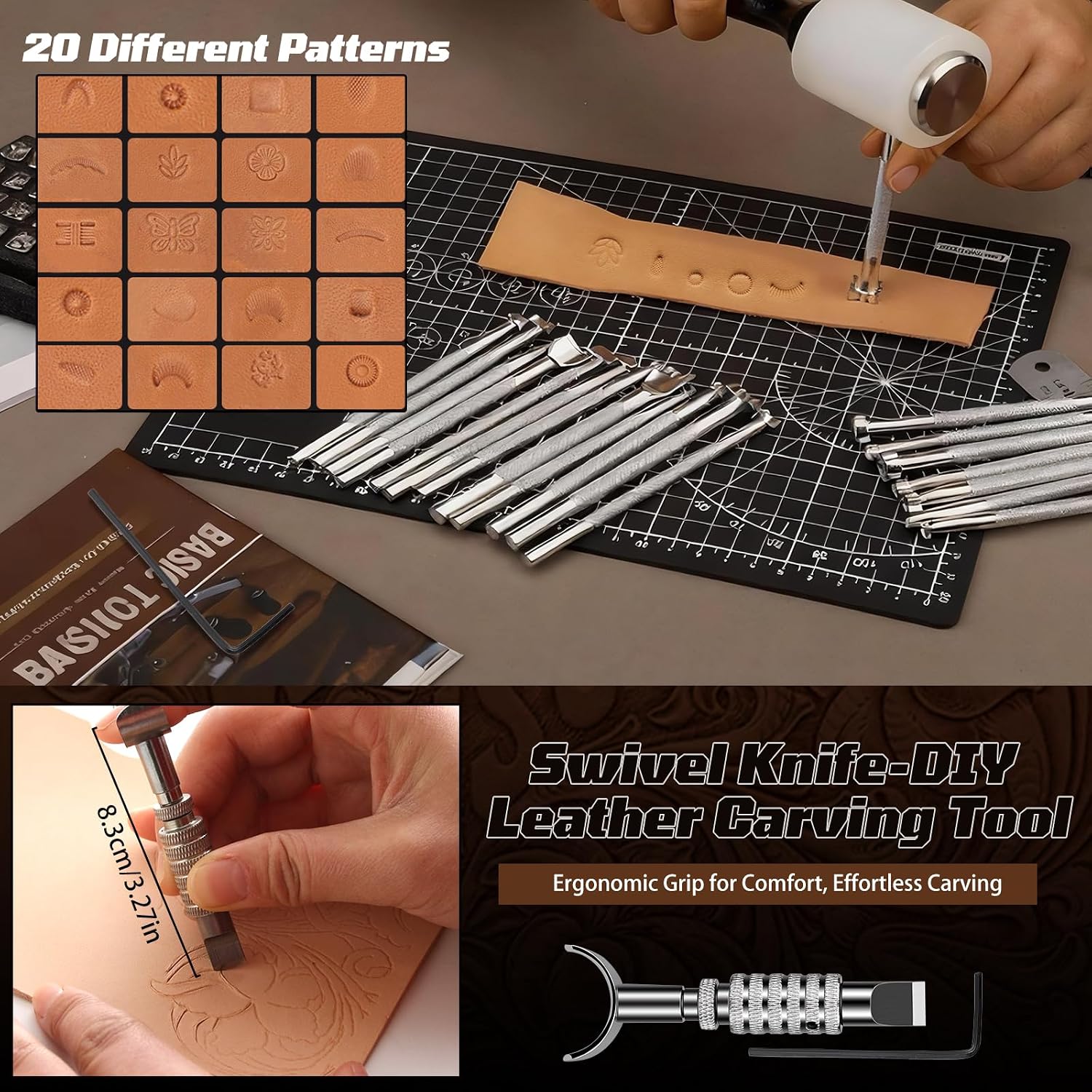 Leather Working Kit, Leather W - Leather Tooling Kit review and price