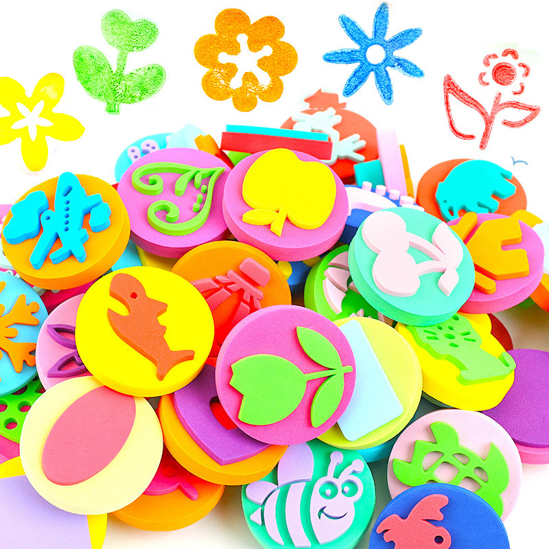 6Pcs/bag Foam Stamps for Paint - Art Craft For 3 Year Old review and price