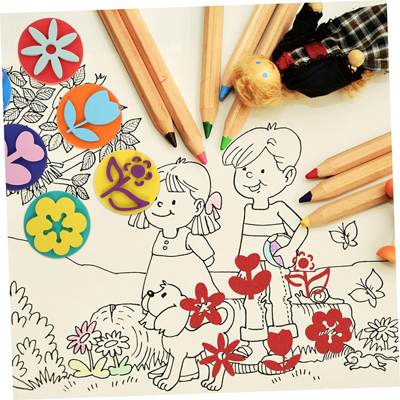6Pcs/bag Foam Stamps for Paint - Art Craft For 3 Year Old review and price