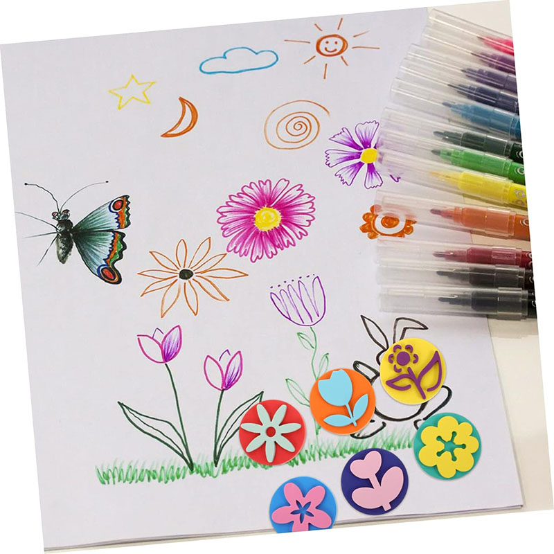 6Pcs/bag Foam Stamps for Paint - Art Craft For 3 Year Old review and price