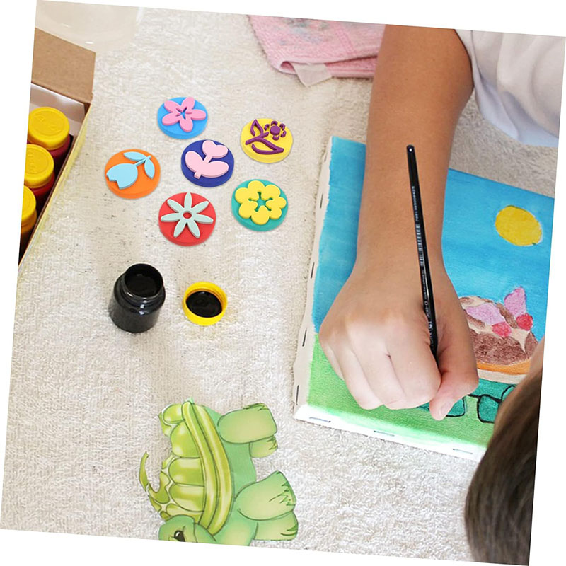 6Pcs/bag Foam Stamps for Paint - Art Craft For 3 Year Old review and price