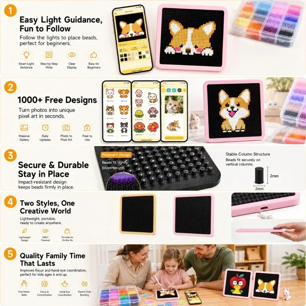 LED Smart Fuse Bead Pegboard,  - Art Craft Toys review and price